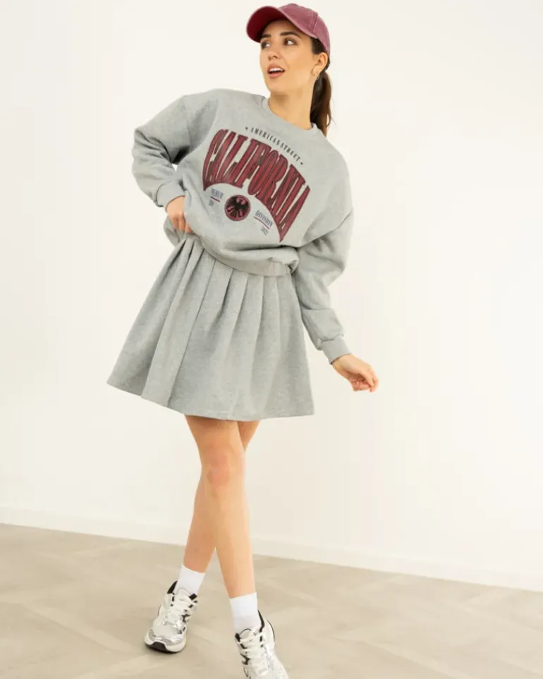 Jupe plissée coton