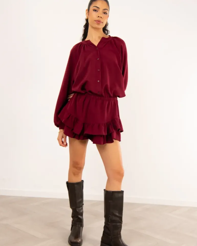 Jupe short volants