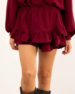 Jupe short volants
