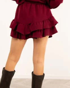 Jupe short volants
