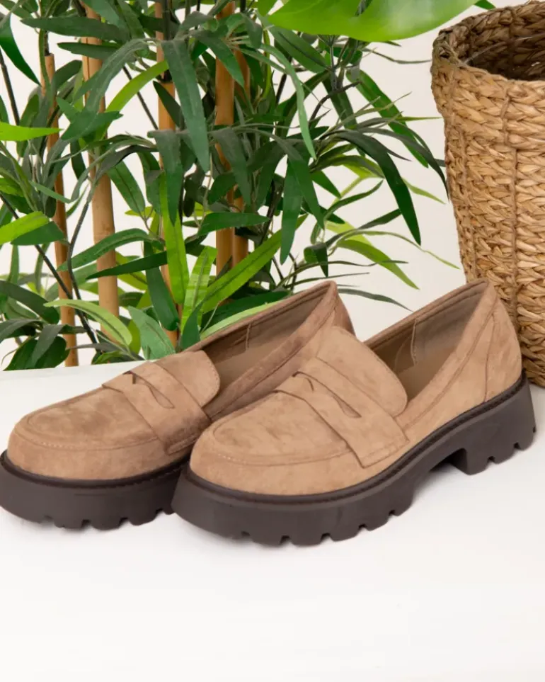 Mocassins suédine