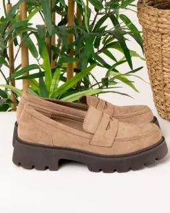 Mocassins suédine