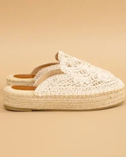 Mules broderie