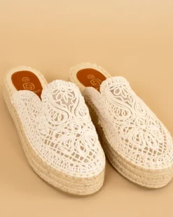Mules broderie
