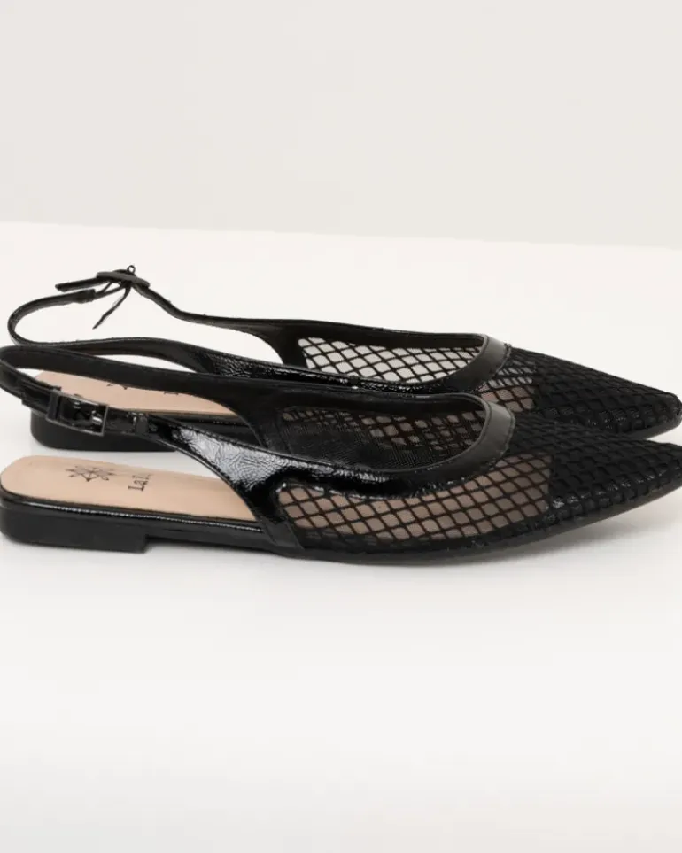 Mules pointues résille