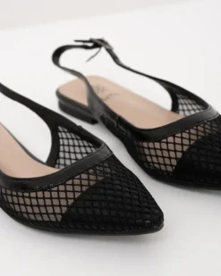 Mules pointues résille