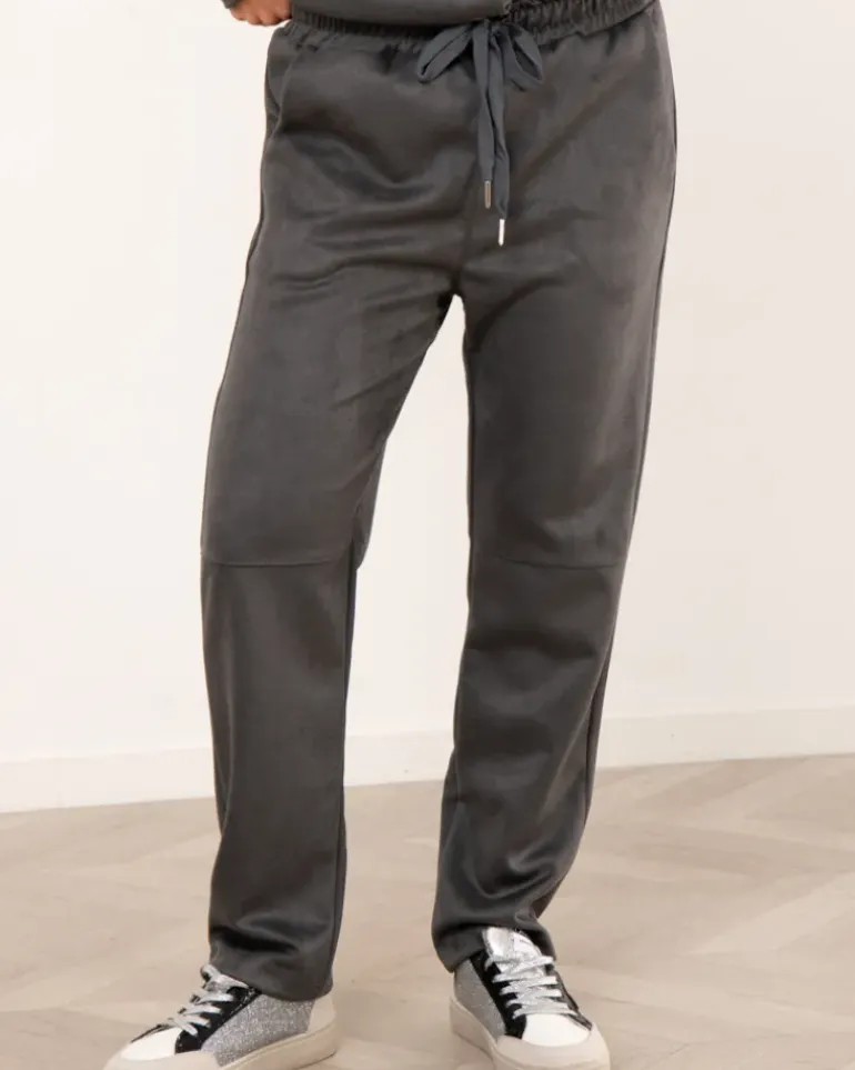 Pantalon effet daim
