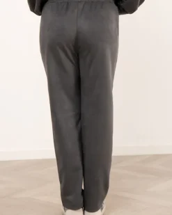 Pantalon effet daim