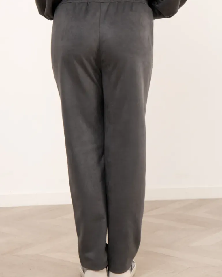 Pantalon effet daim