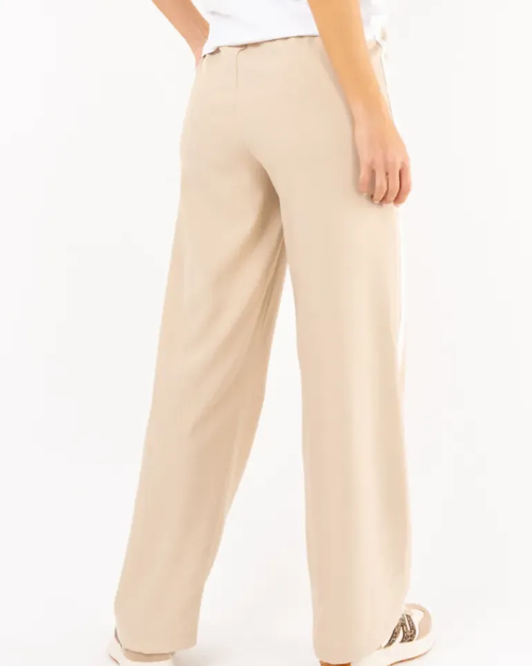 Pantalon large bandes