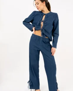 Pantalon large brut
