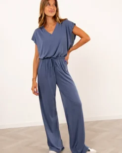Pantalon large lacet