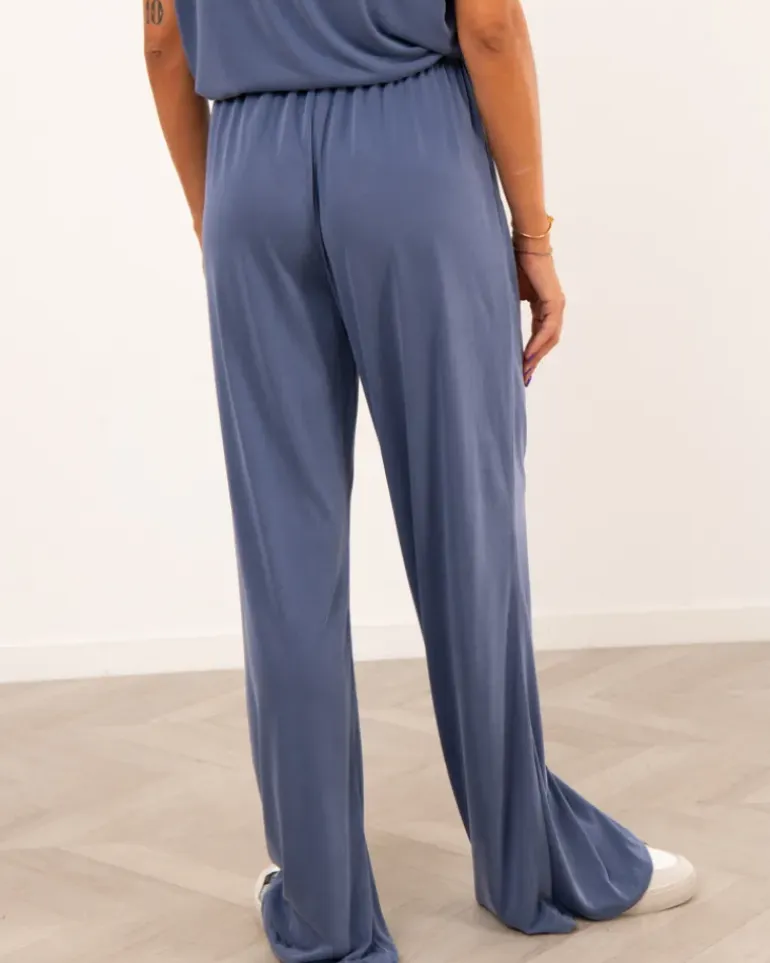 Pantalon large lacet