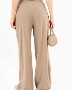 Pantalon large lurex