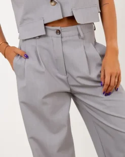 Pantalon large pinces