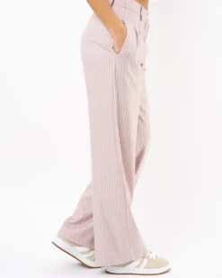 Pantalon large rayé