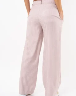 Pantalon large rayé