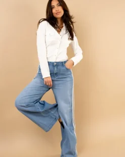 Pantalon larges bandes
