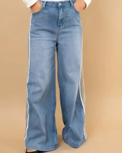 Pantalon larges bandes