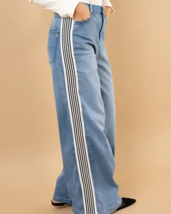 Pantalon larges bandes