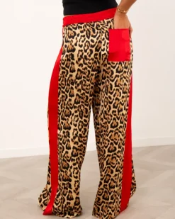 Pantalon léopard bandes