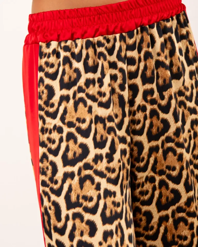 Pantalon léopard bandes