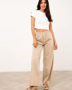 Pantalon popeline