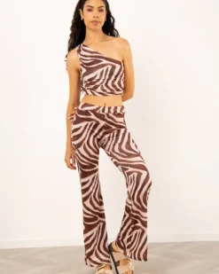Pantalon zebre patte d'eph