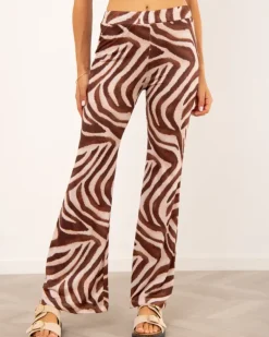 Pantalon zebre patte d'eph