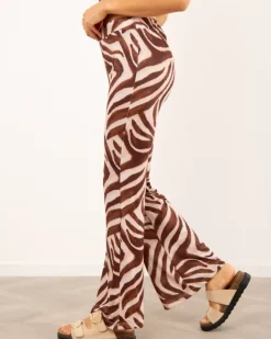 Pantalon zebre patte d'eph