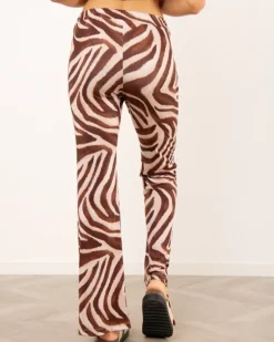 Pantalon zebre patte d'eph