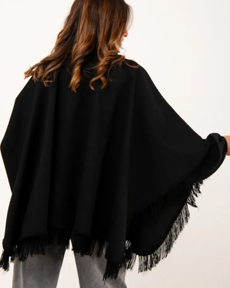 Poncho franges