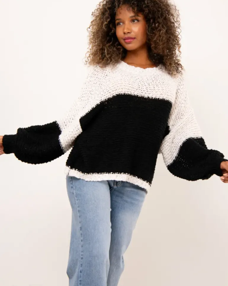 Pull bicolore