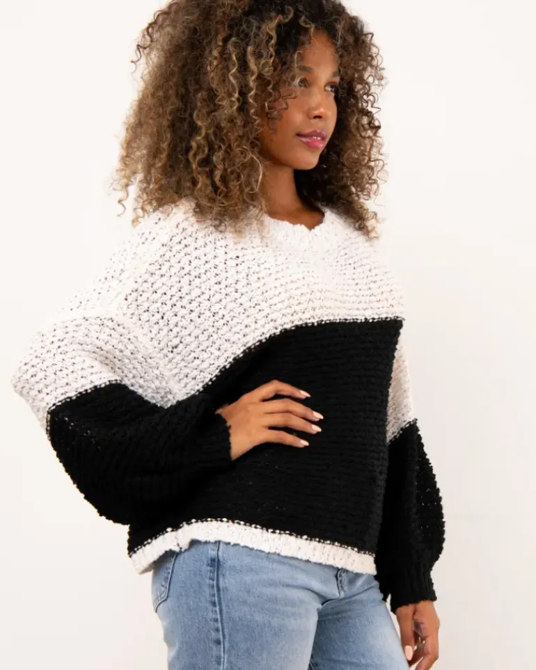 Pull bicolore