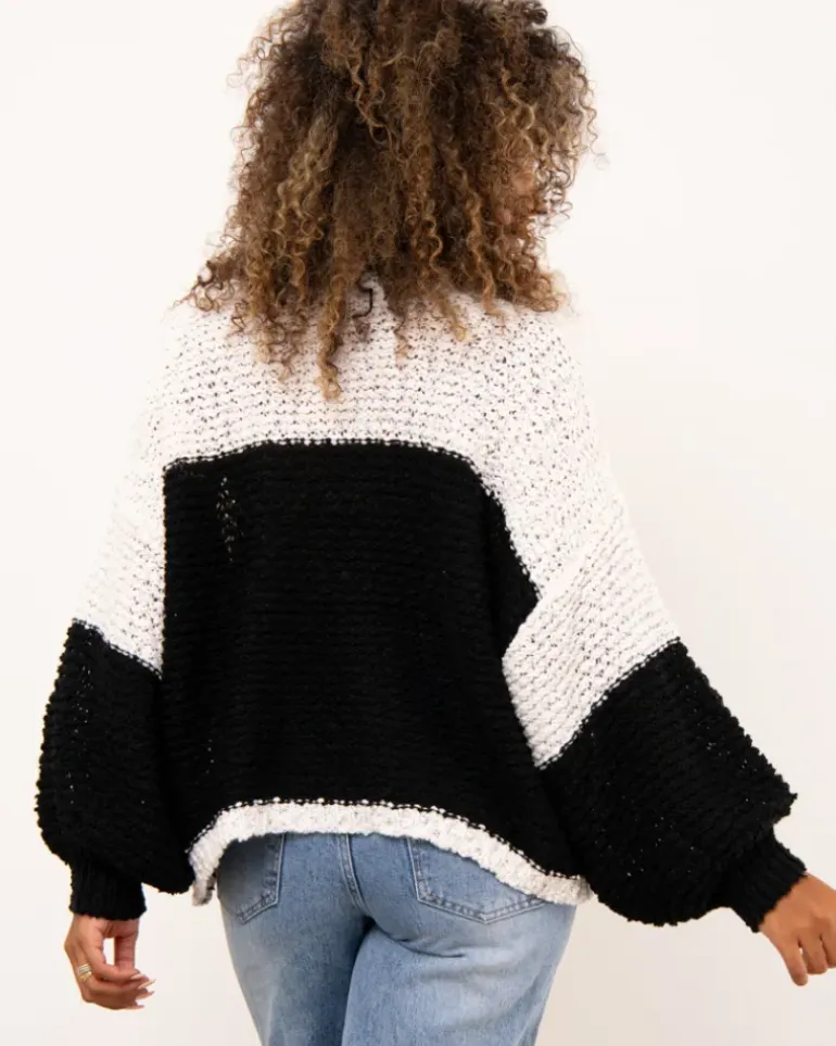 Pull bicolore
