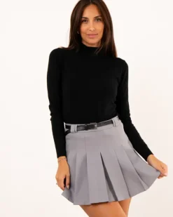Pull col droit