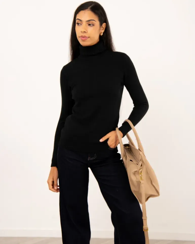 Pull col roulé épais