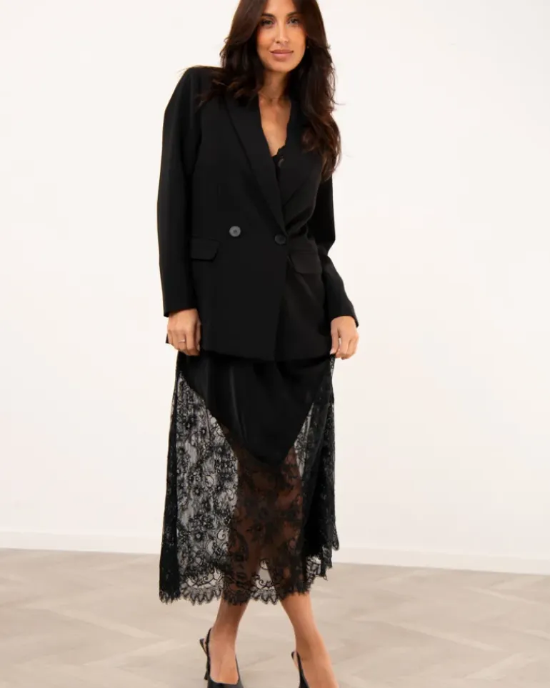 Robe longue dentelle