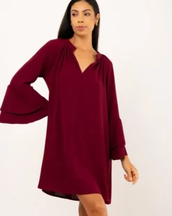 Robe manches volants