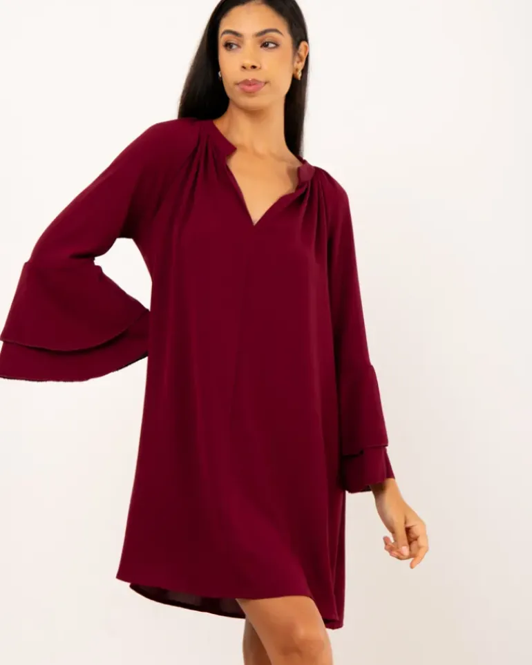 Robe manches volants