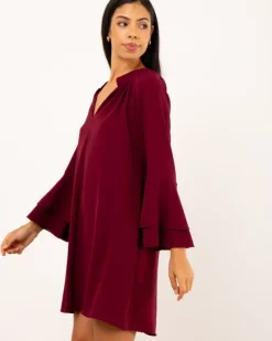 Robe manches volants