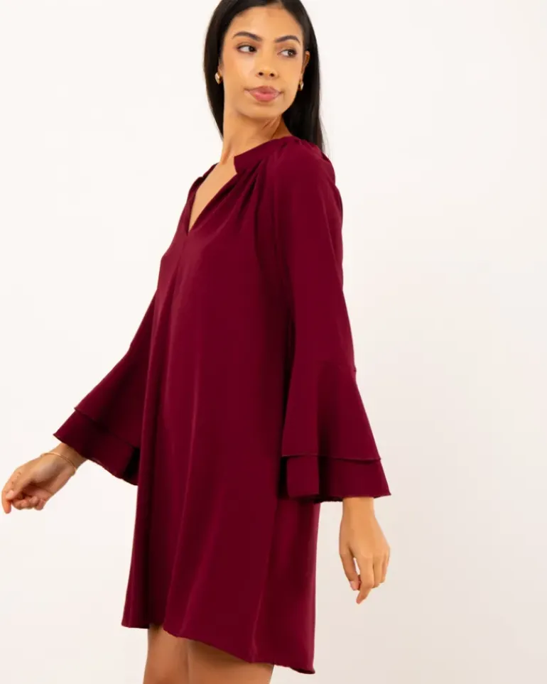 Robe manches volants