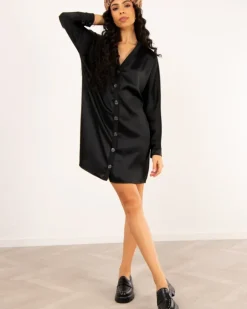 Robe satinée
