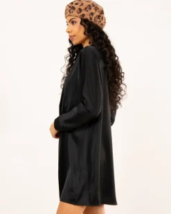 Robe satinée