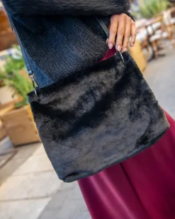 Sac pochette poils