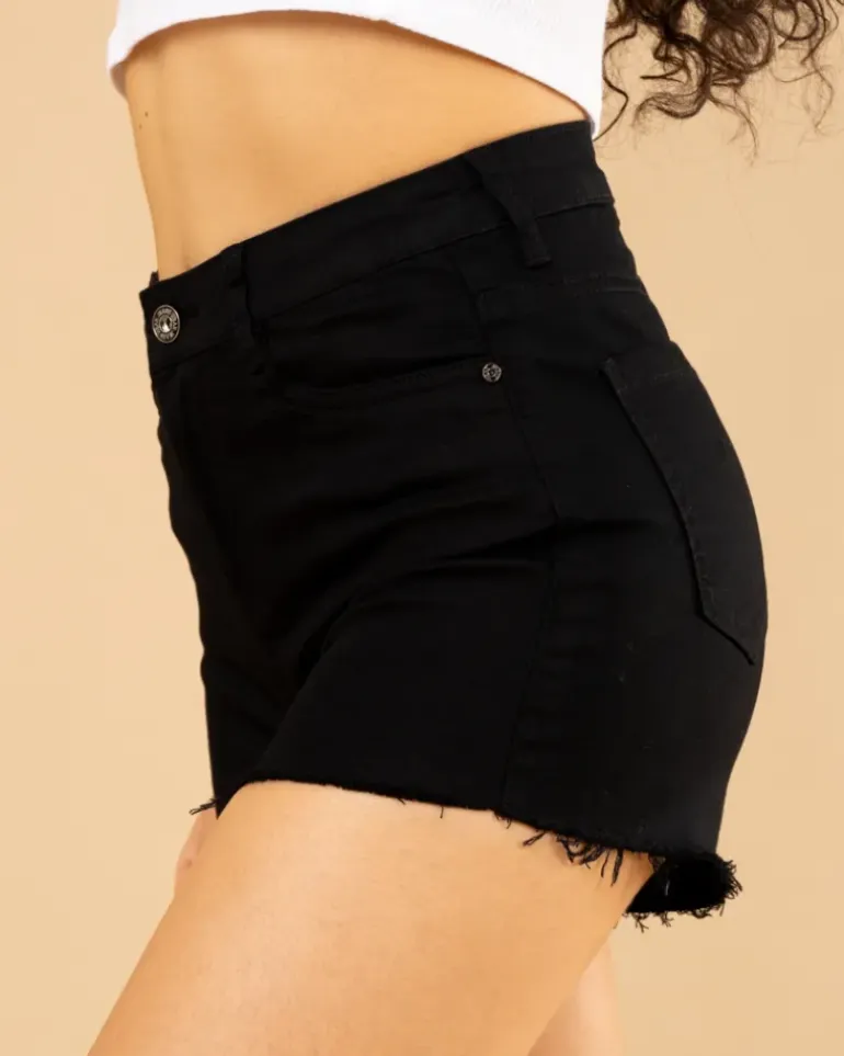 Short couleur franges