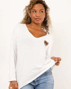 Top coeur léopard