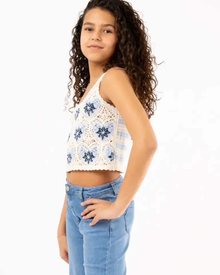 Top macramé