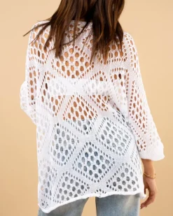 Top maille ajourée