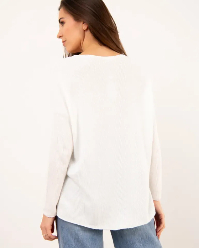 Top oversize chenille